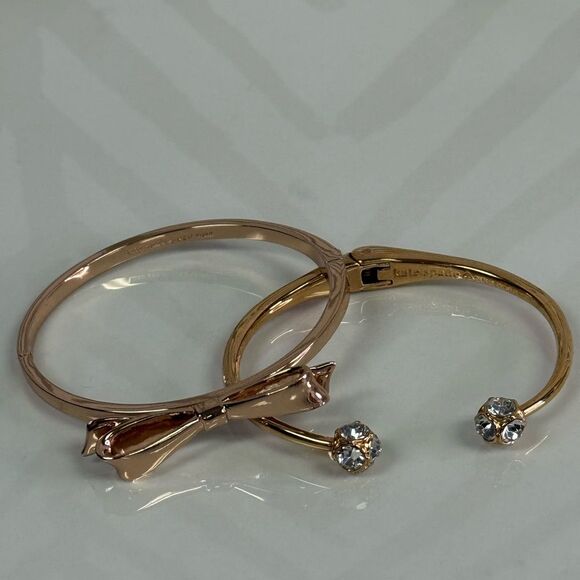 Kate Spade Take A Bow & Lady Marmalade Hinge Bracelet Set - Picture 8 of 8
